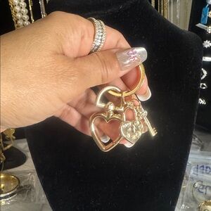 Gold plated CC Bag Charm/ Key Chain